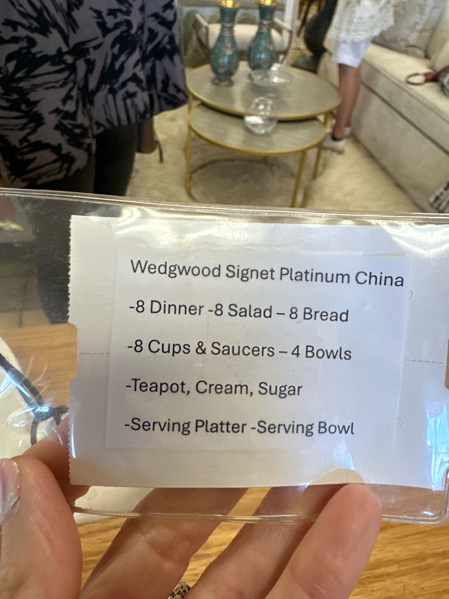 Wedgwood Signet Platinum Service for 8- see back for details-