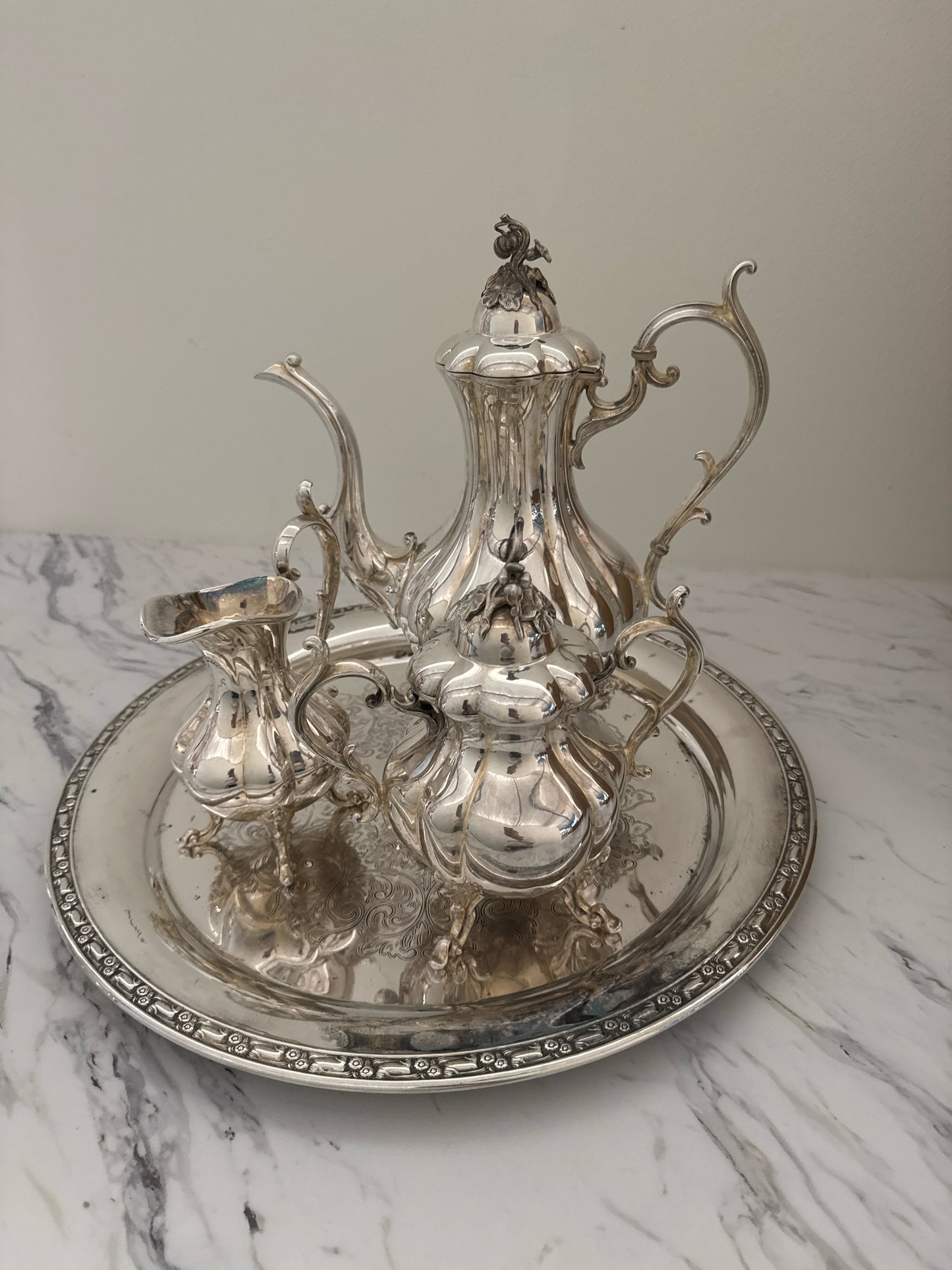 Reed & Barton Tea Set w/Tray