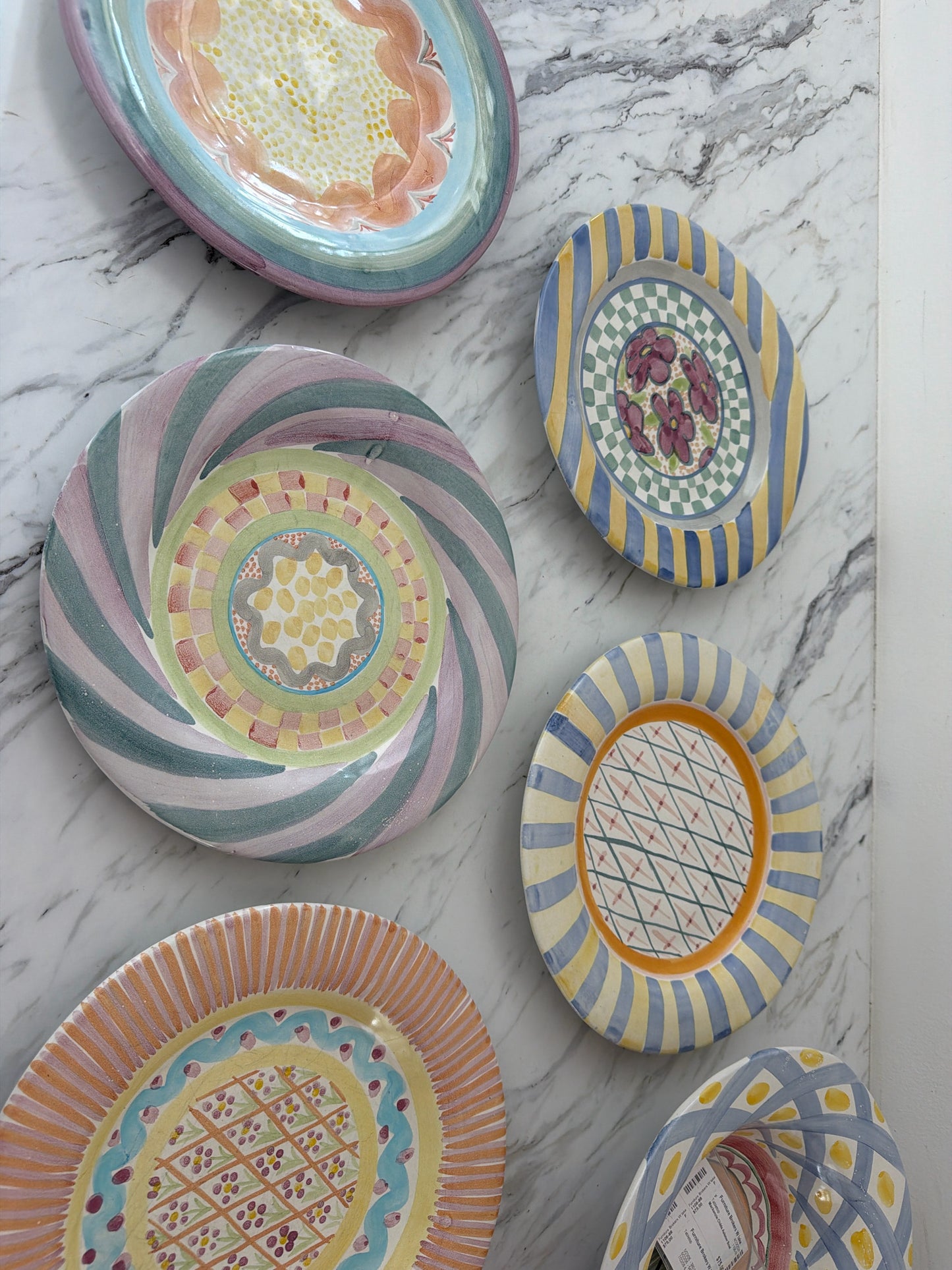 Mackenzie Childs Set of 5 Assorted Plates