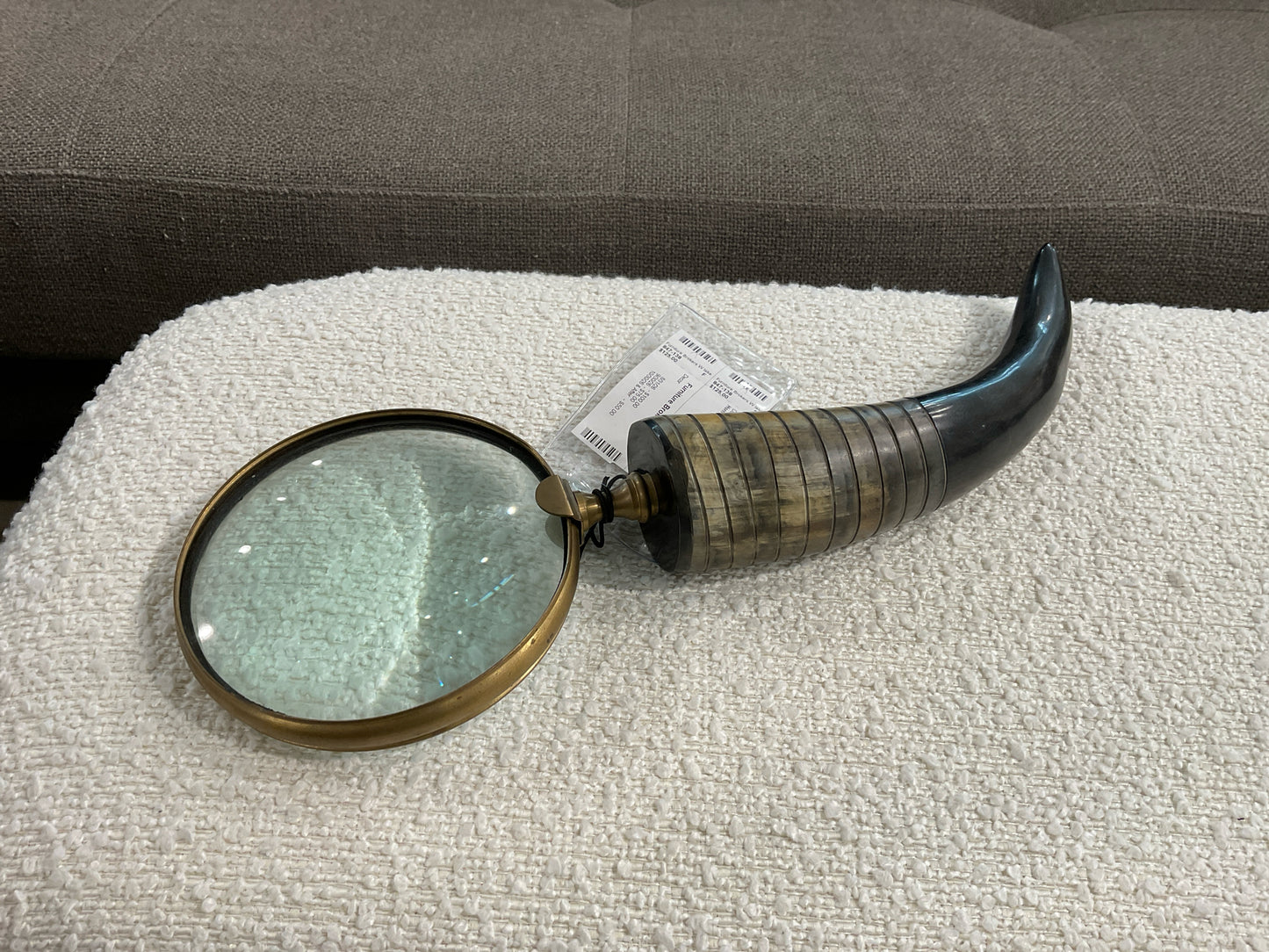 Horn & Brass Large Magnifying Glass
