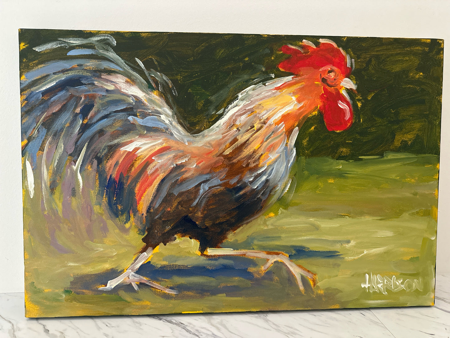 Rooster Oil on Canvas 36 x 24