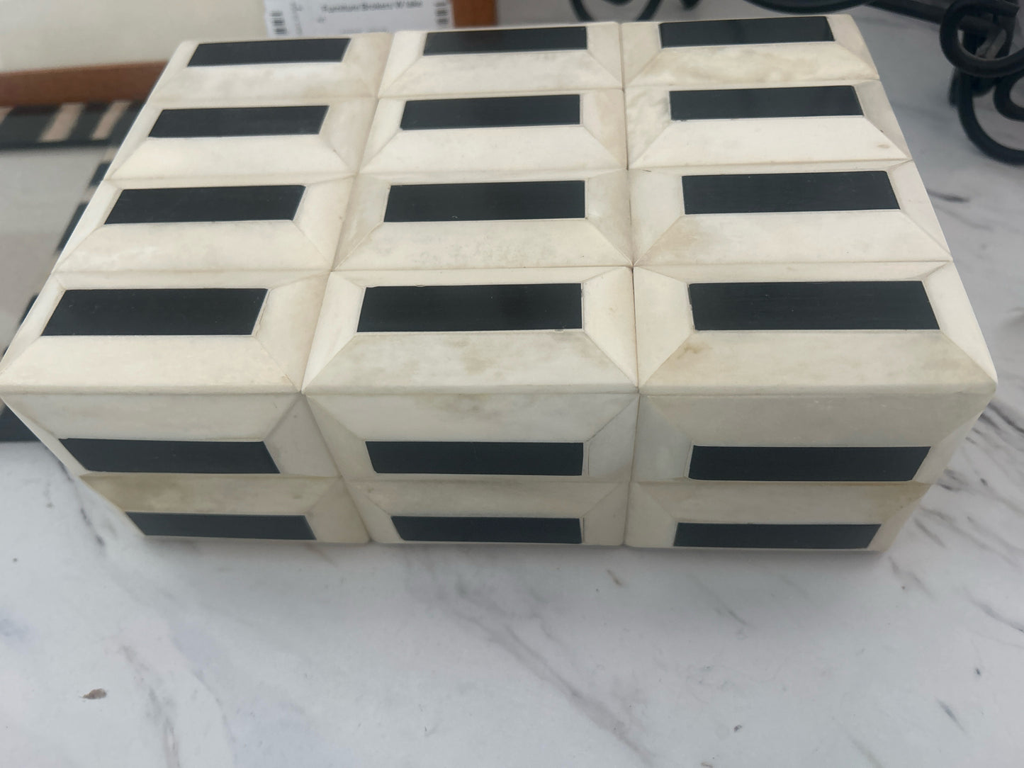 White/ Black Geometric Collection Box