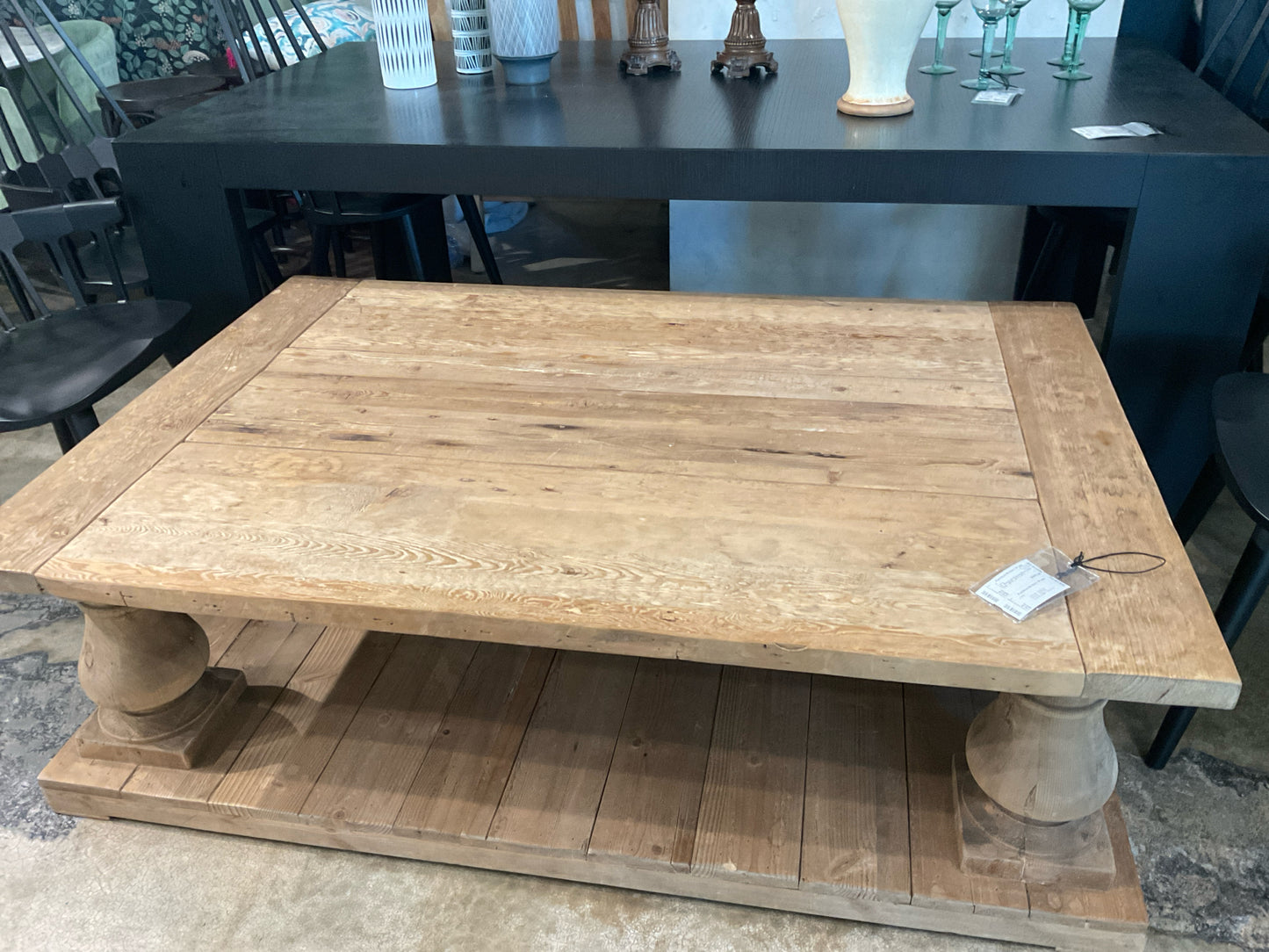 RH Balustrade Salvaged Wood Coffee Table - 60"W x 40"D x 18"H