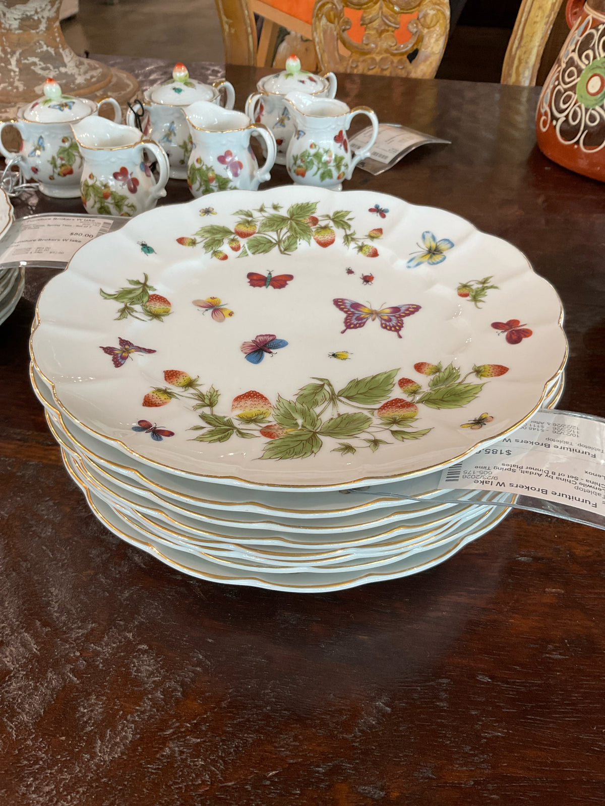 Lenwile China by Ardalt, Spring Time China - Set of 8 Dinner Plates