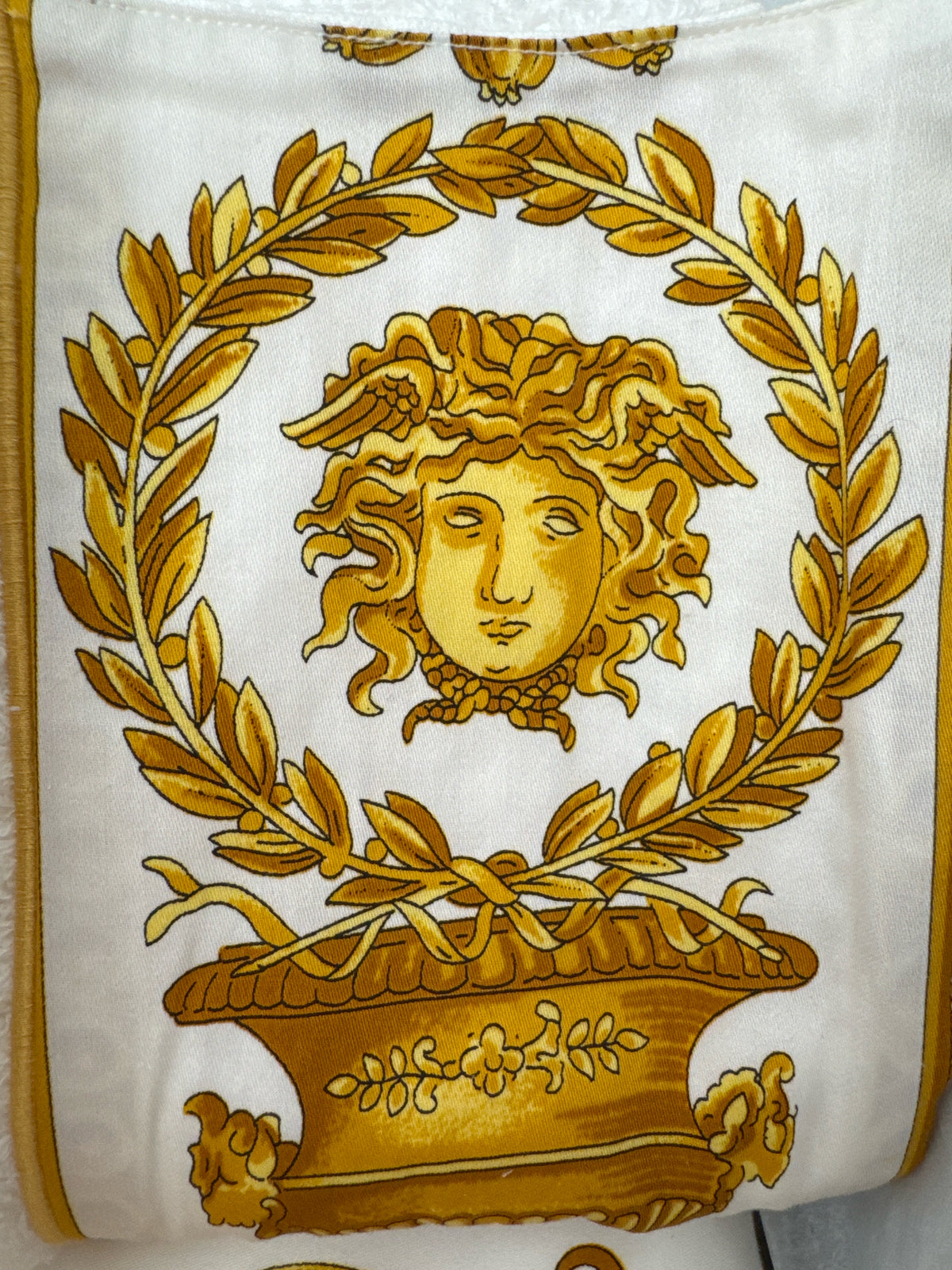 NEW Versace Medusa Baroque Towel Set: 1 Bath, 2 Hand, 2 Washcloth, Made in Italy