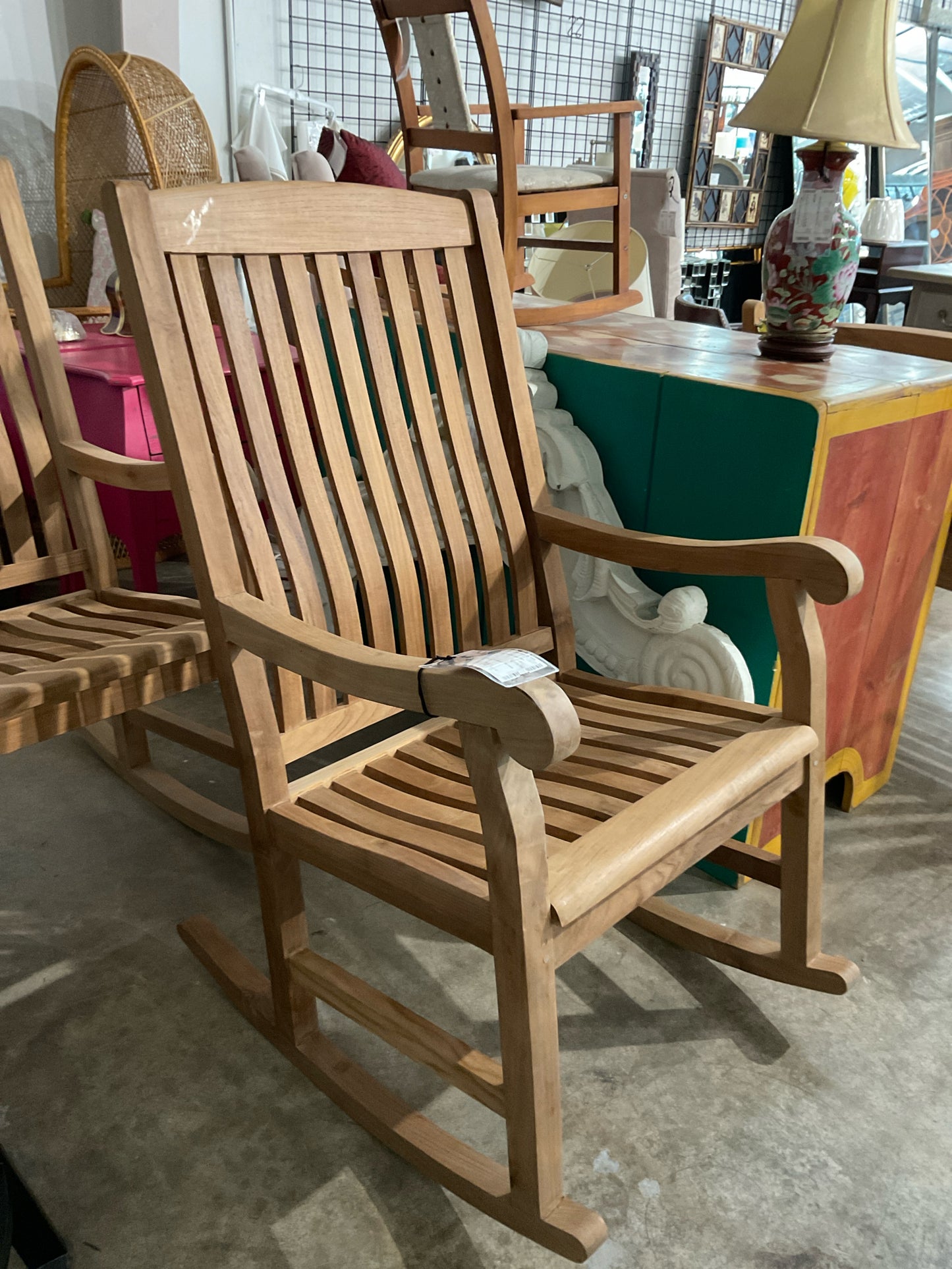 Marie Albert Teak Rocking Chair