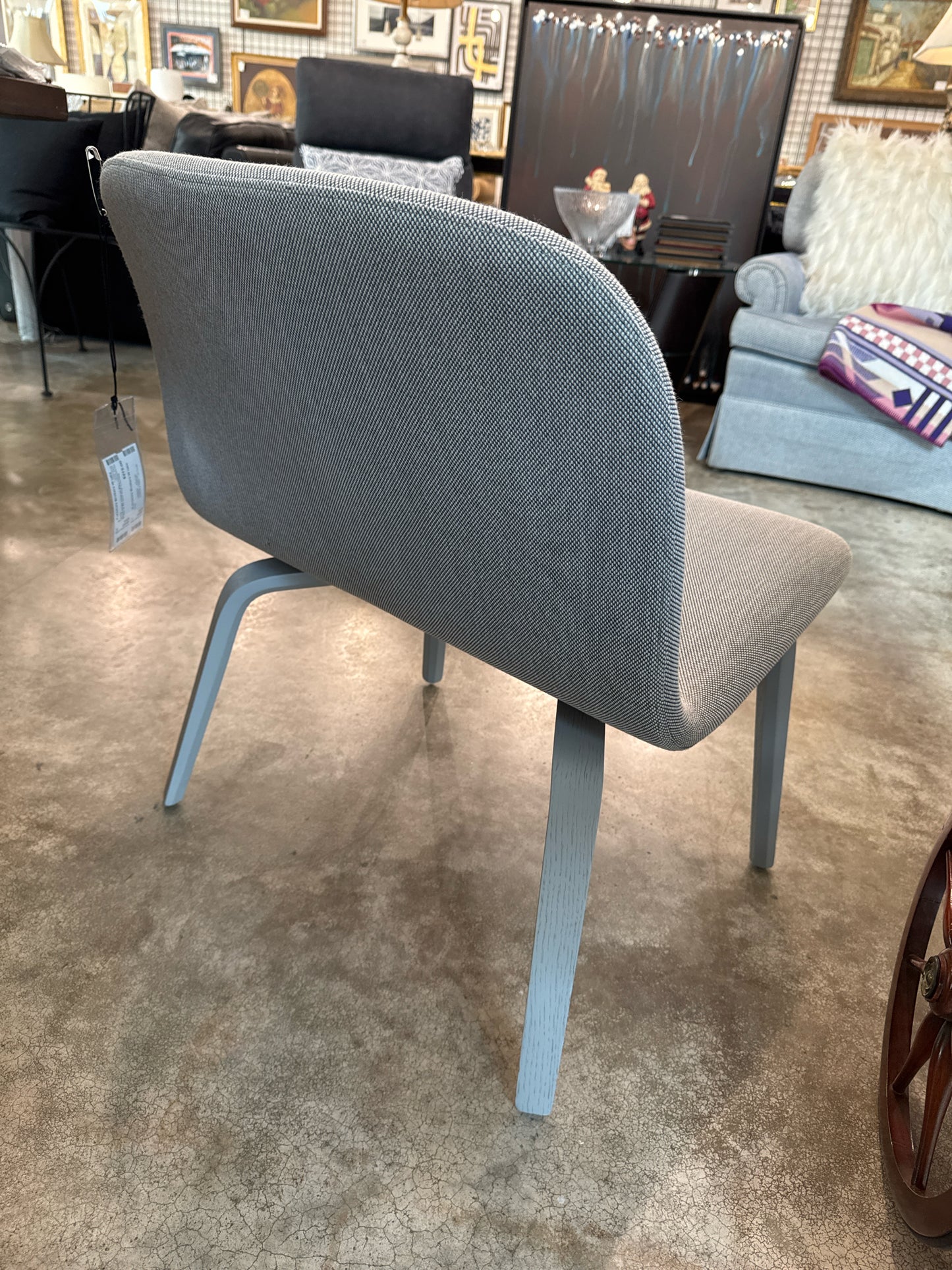 Visu Lounge Chair by Mika Tolvanen for Muuto in Re-wool Gray Colorway