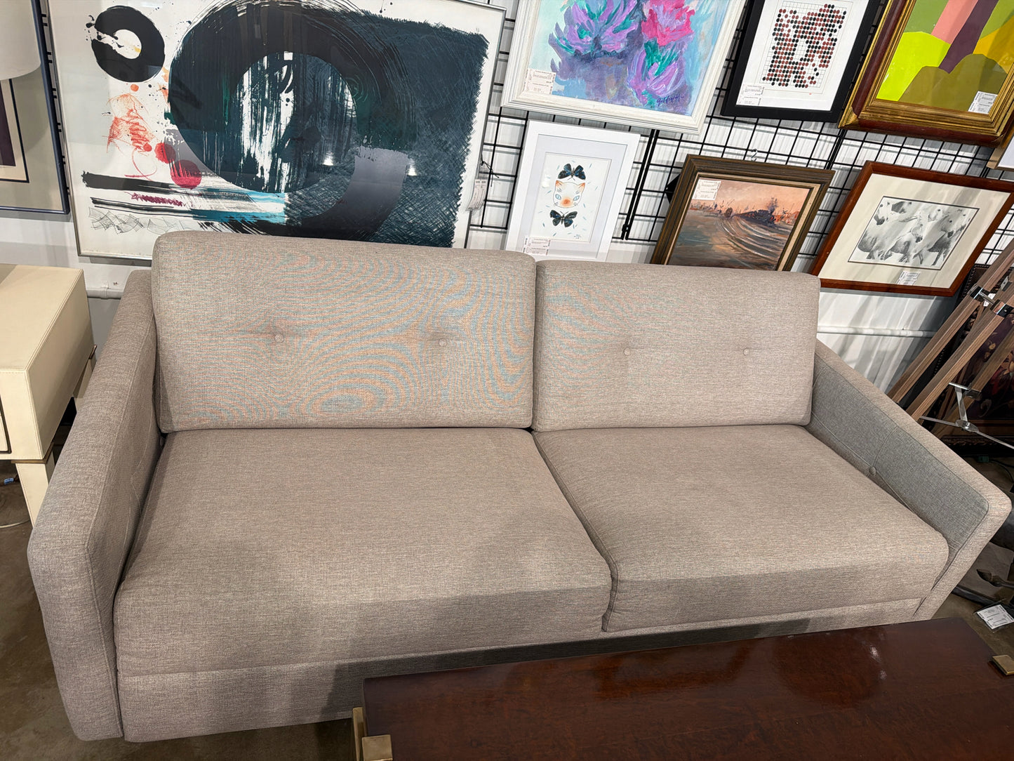 Bruno Sleeper Sofa-Light Brown- 80w X 37d X 32h