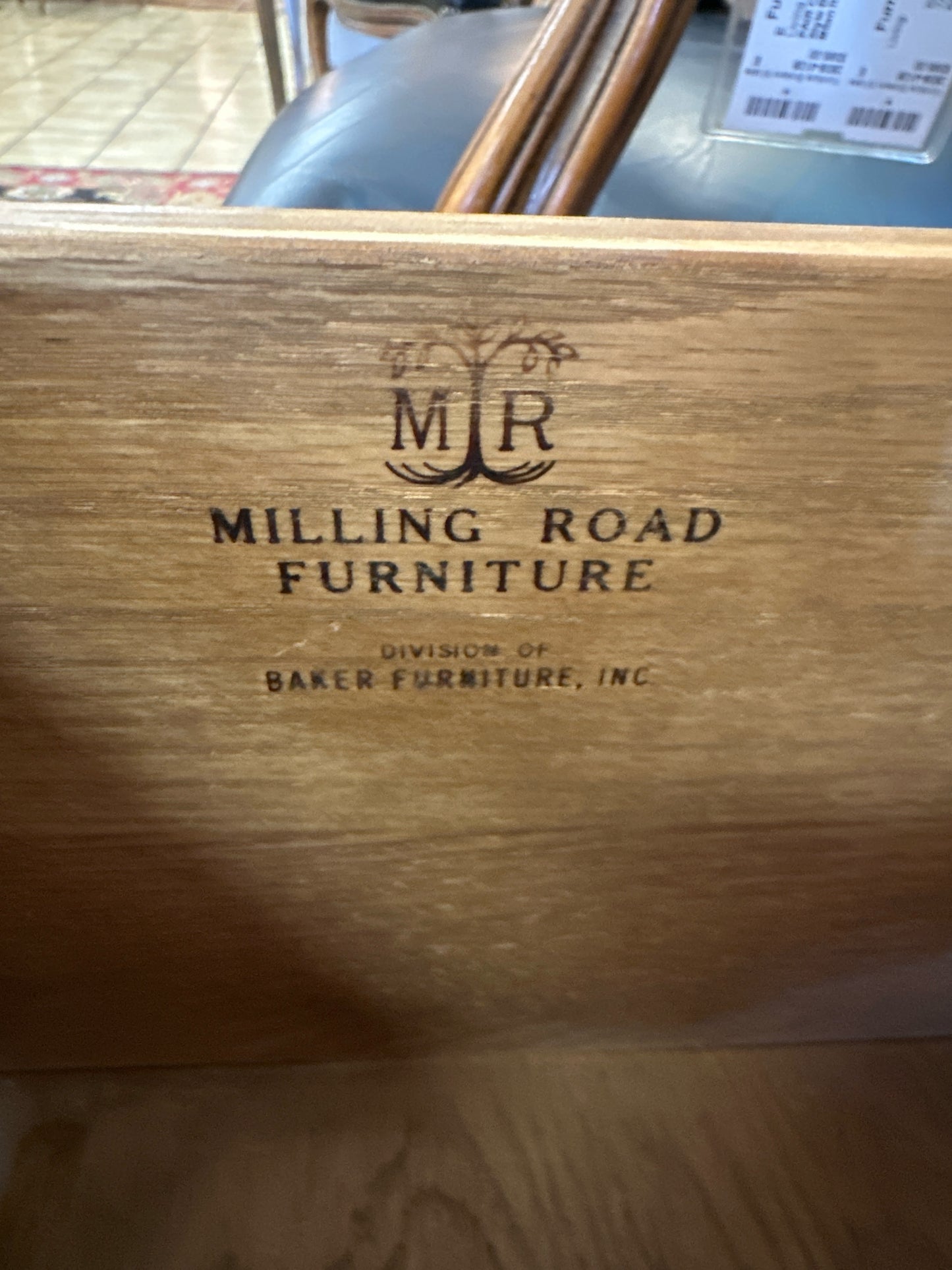 Milling Road/Baker Furniture Louis Style 2 drawer Side Table