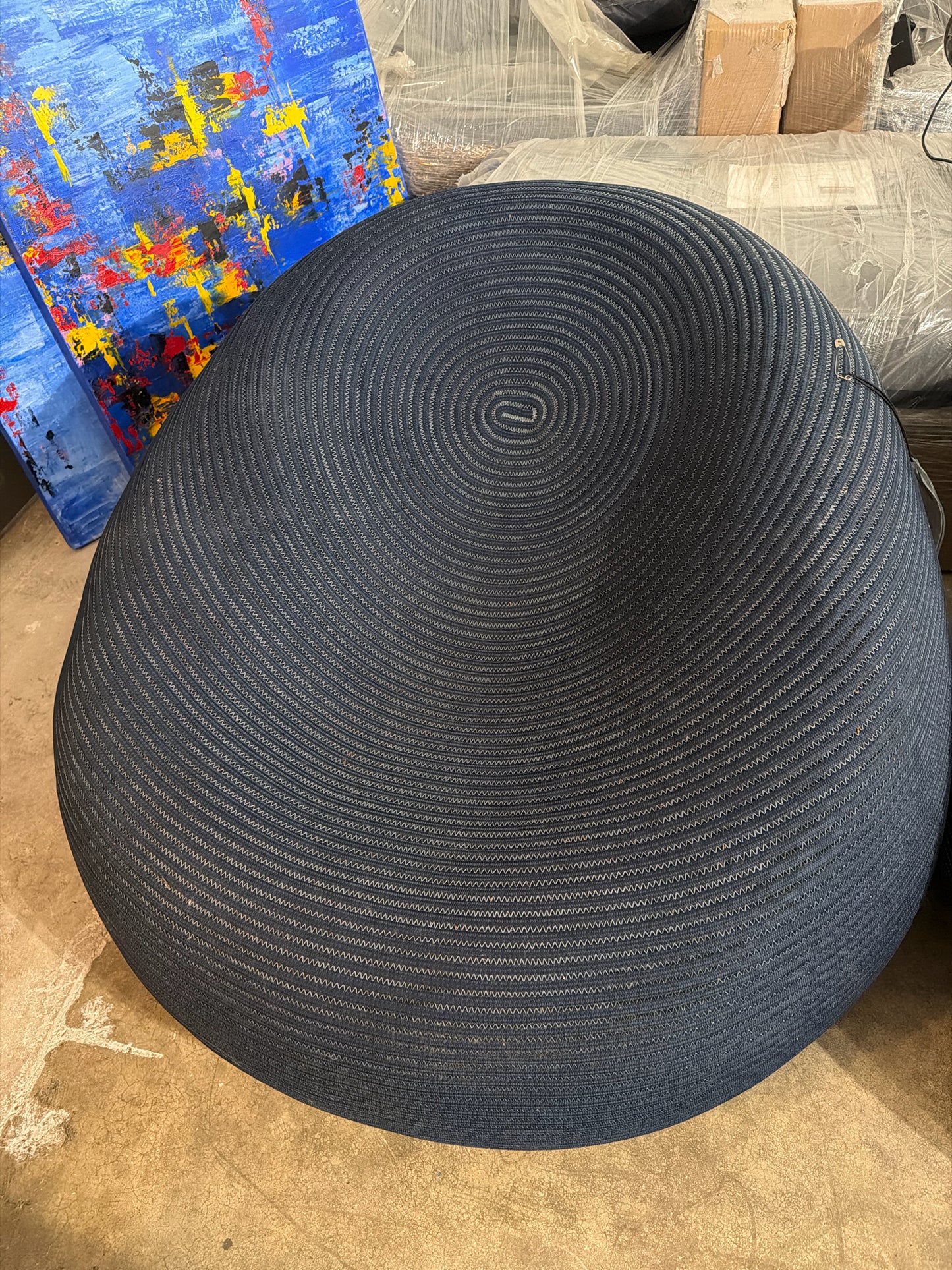 Paola Lenti Otto Blue Outdoor Armchair