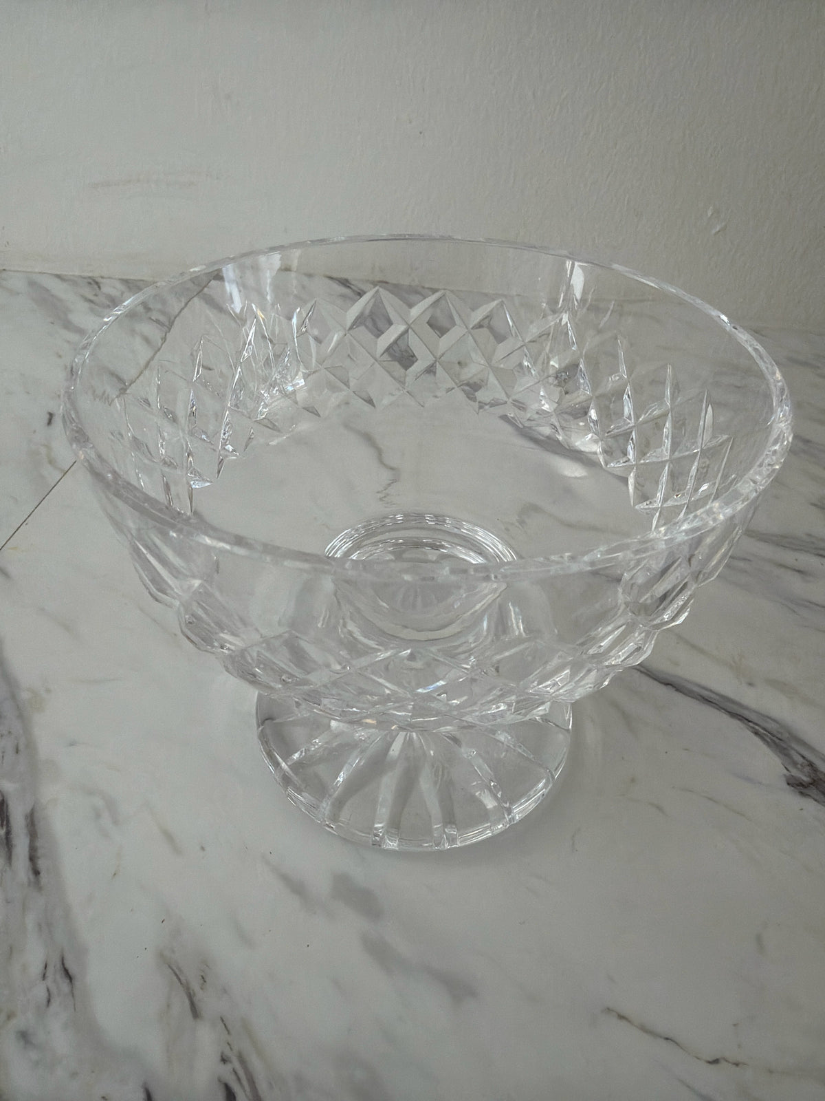 Waterford Signed Jim O'Leary Crystal Pedestal Bowl