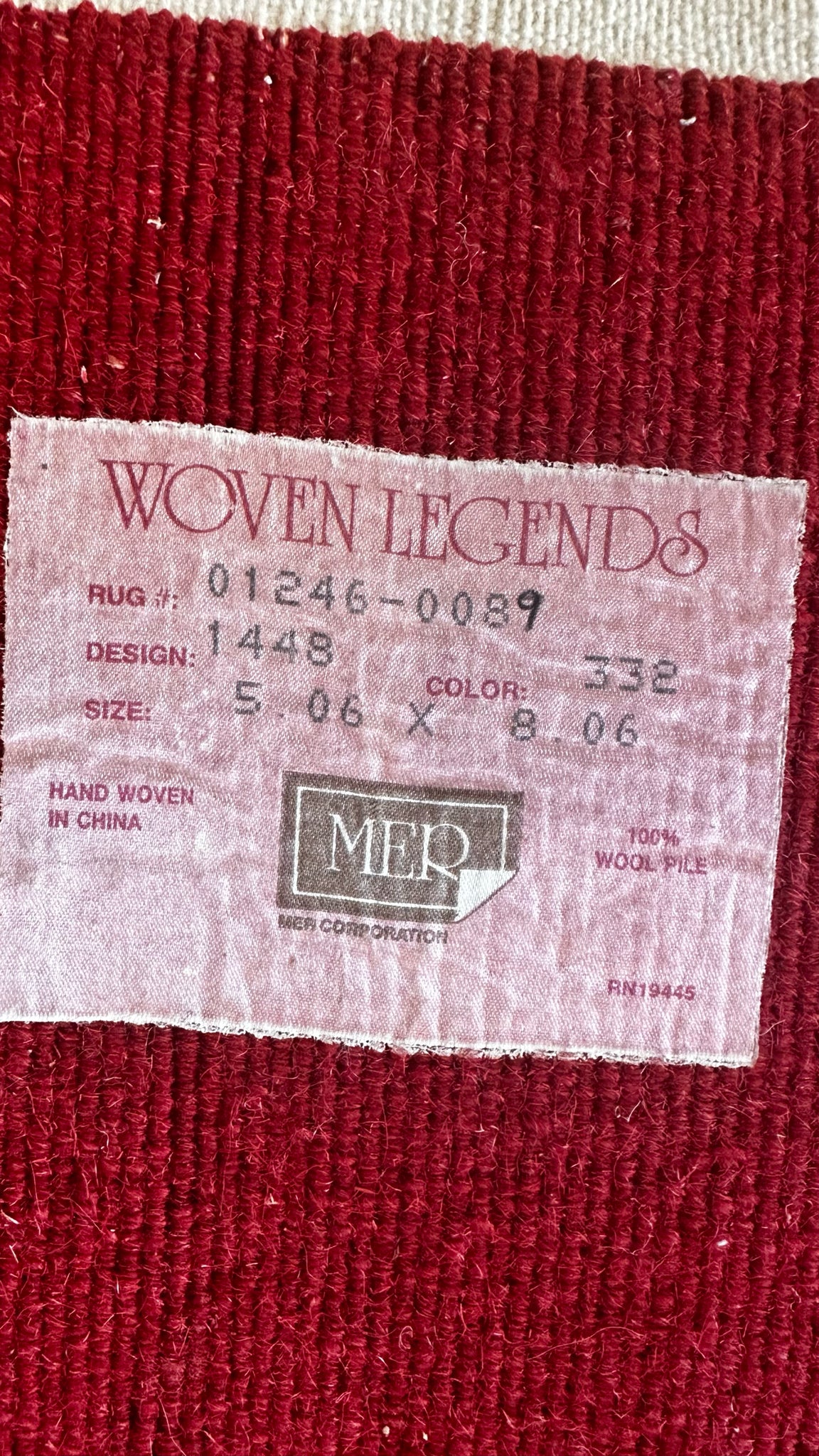 Asian Dragon Rug 5 x 8