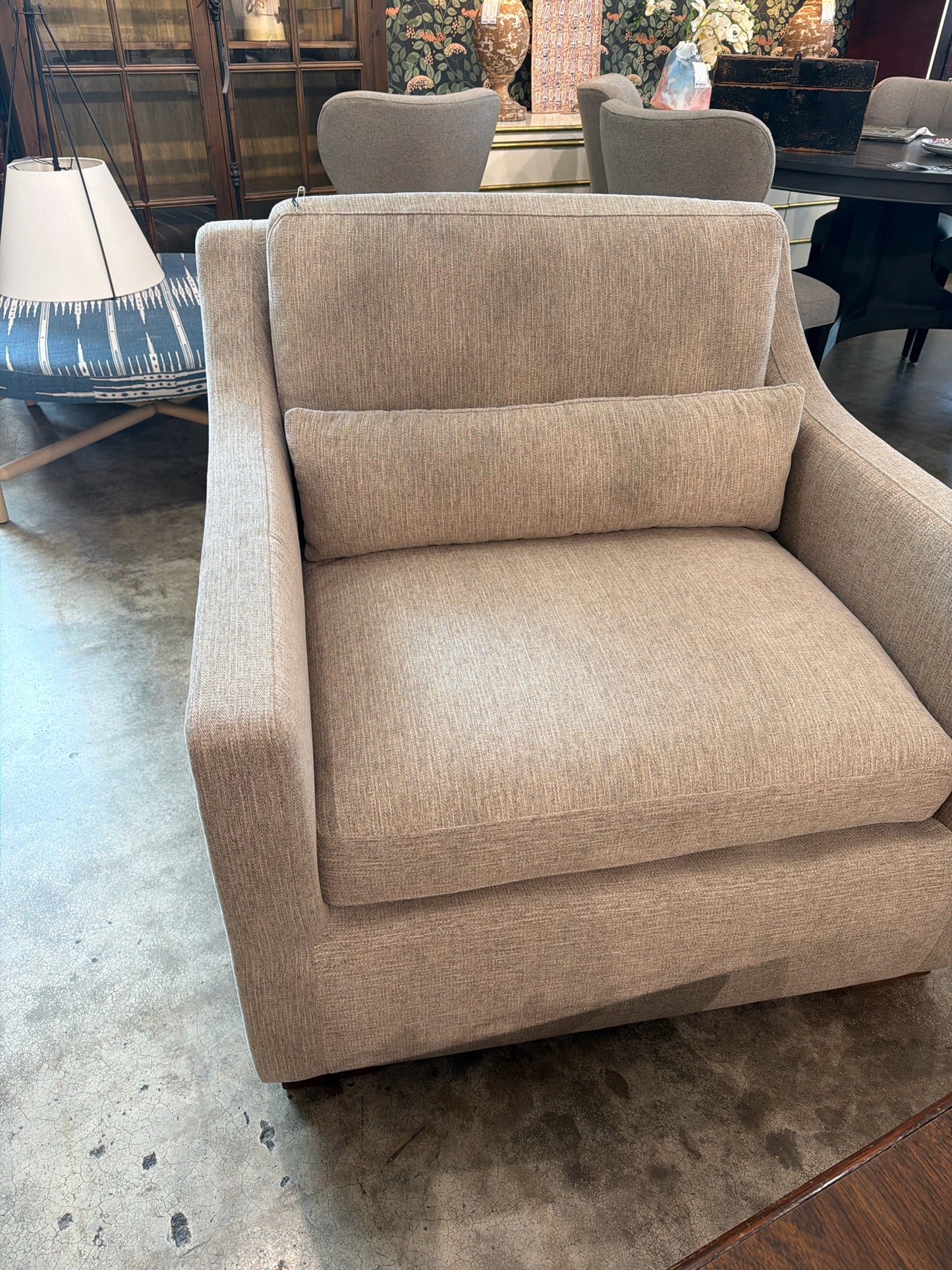 Slope Armchair Extra Wide w/ Cushion Custom Upholstery
