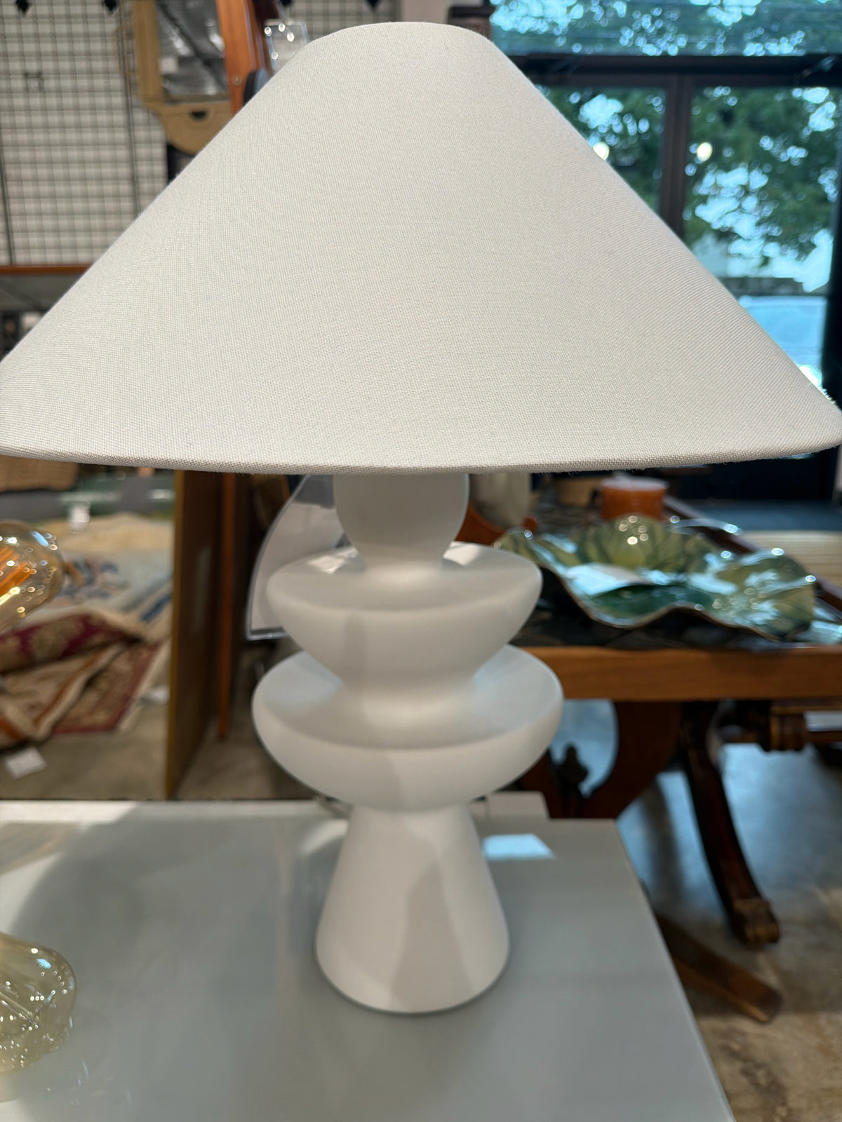 West Elm White Contemporary Lamp