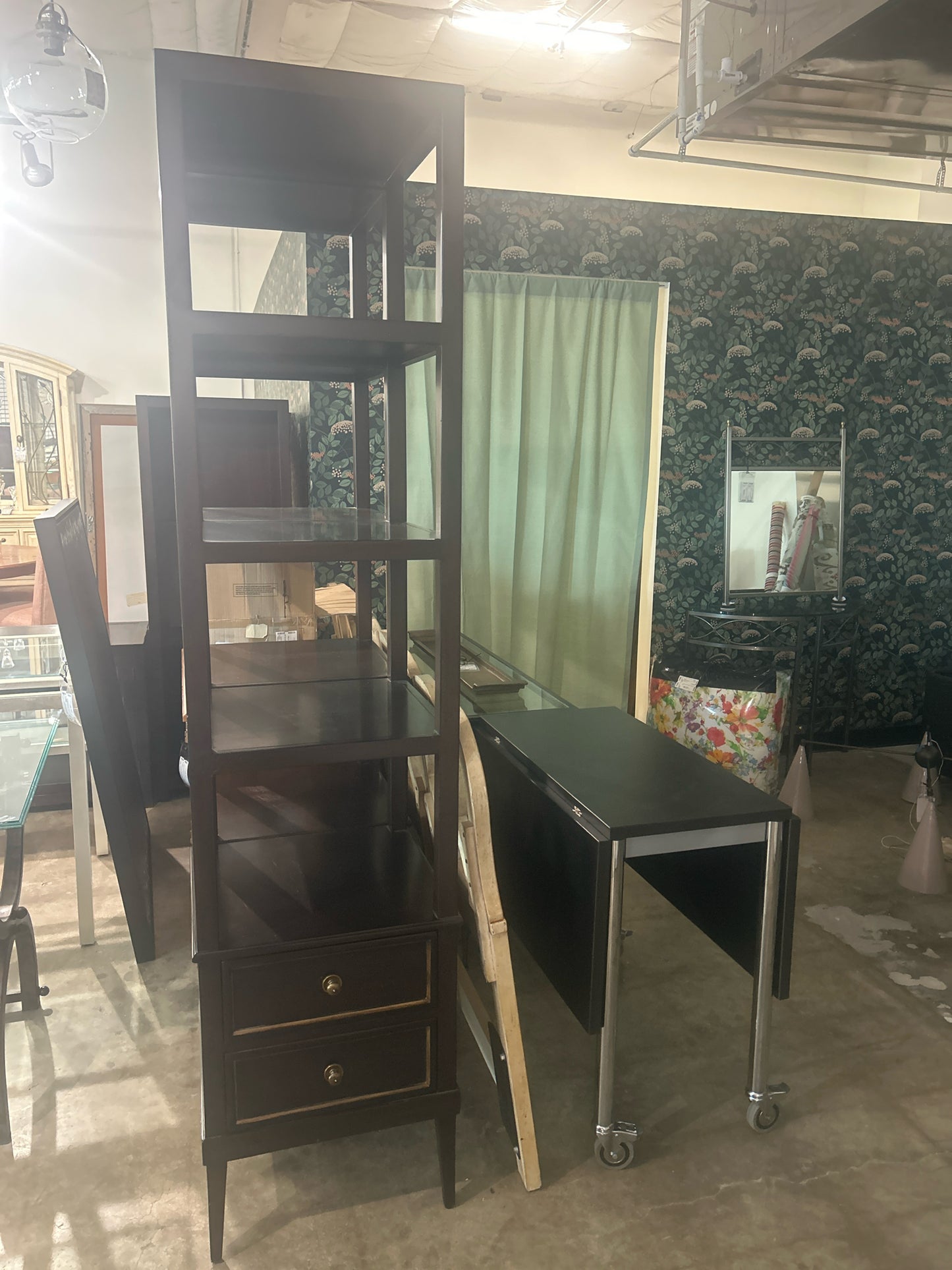 La Salle Etagere w/ 2 Drawers 18.5w X 18.5d X 78h