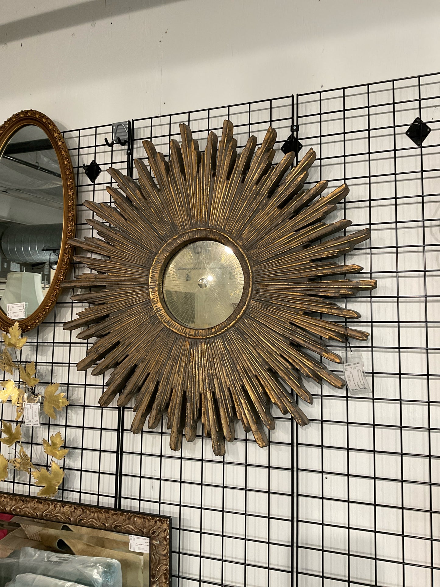 Uttermost Gold Sunburst Mirror 45"d