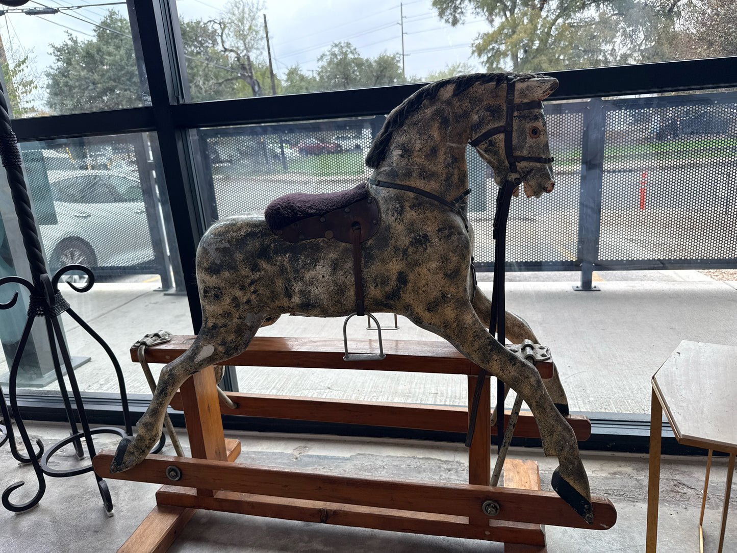 Antique English Glider Rocking Horse from Godalming, Surrey