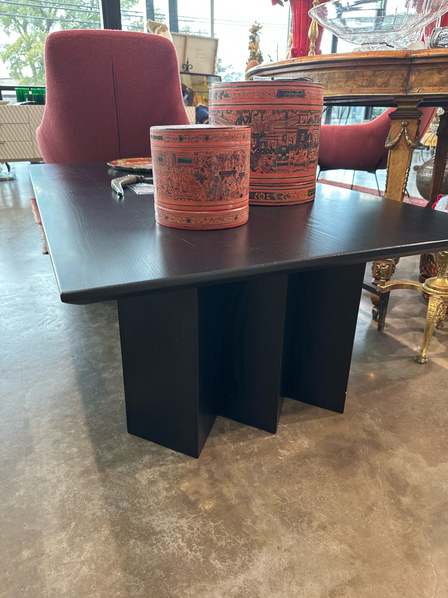 Zafal Black Rectangle Coffee Table