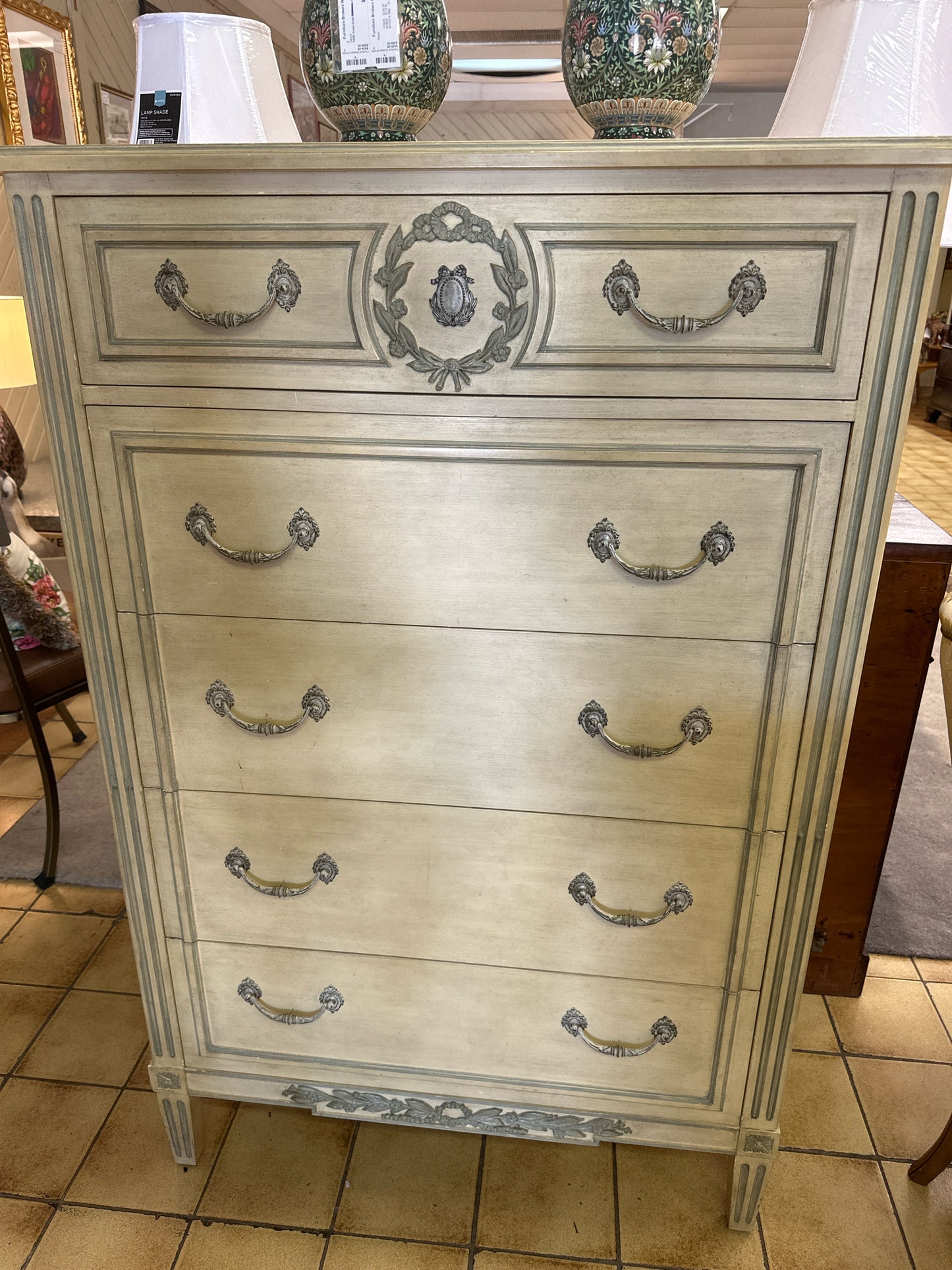 Vintage Baker French 5 Drawer Dresser