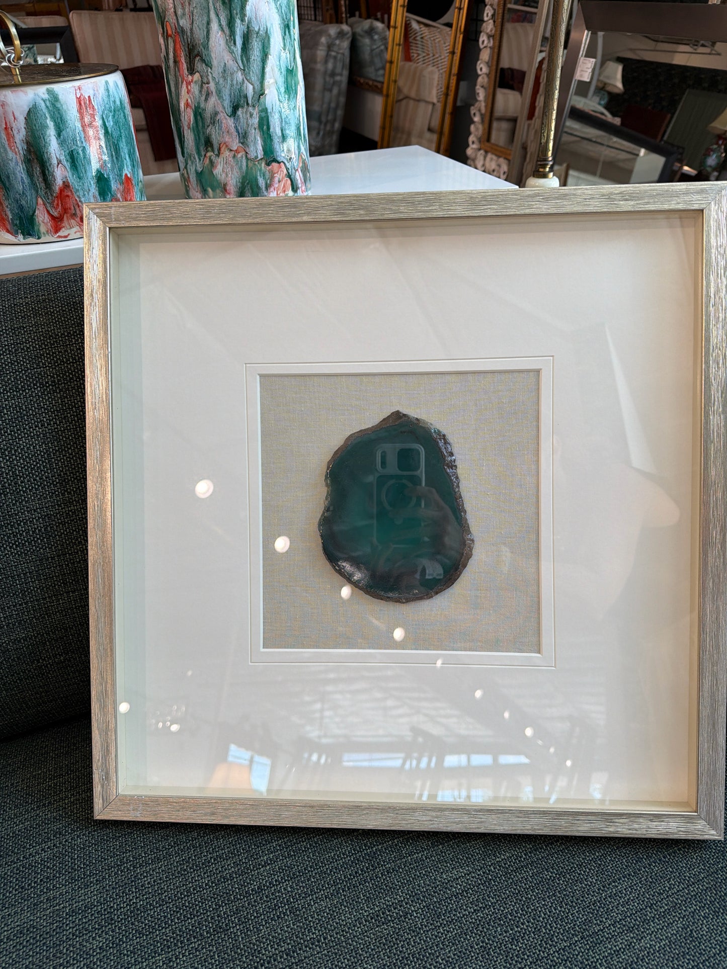 Uttermost Framed Agate Art Piece 20"sq
