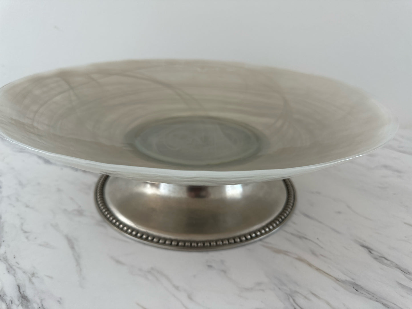 Arte Italica Splendora Irridescent/Pewter Centerpiece Bowl