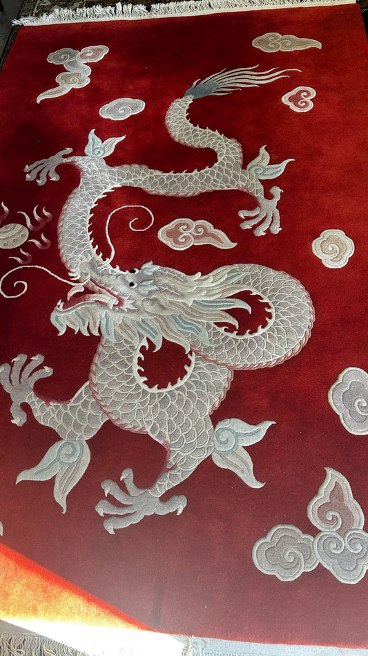 Asian Dragon Rug 5 x 8