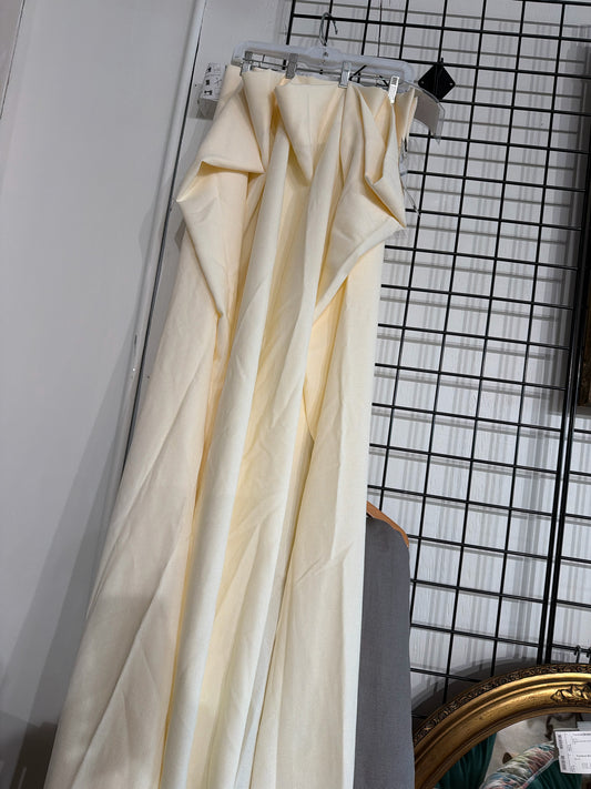 Custom Ivory Linen Curtains (2 Panels) Each 94" W x 124" L