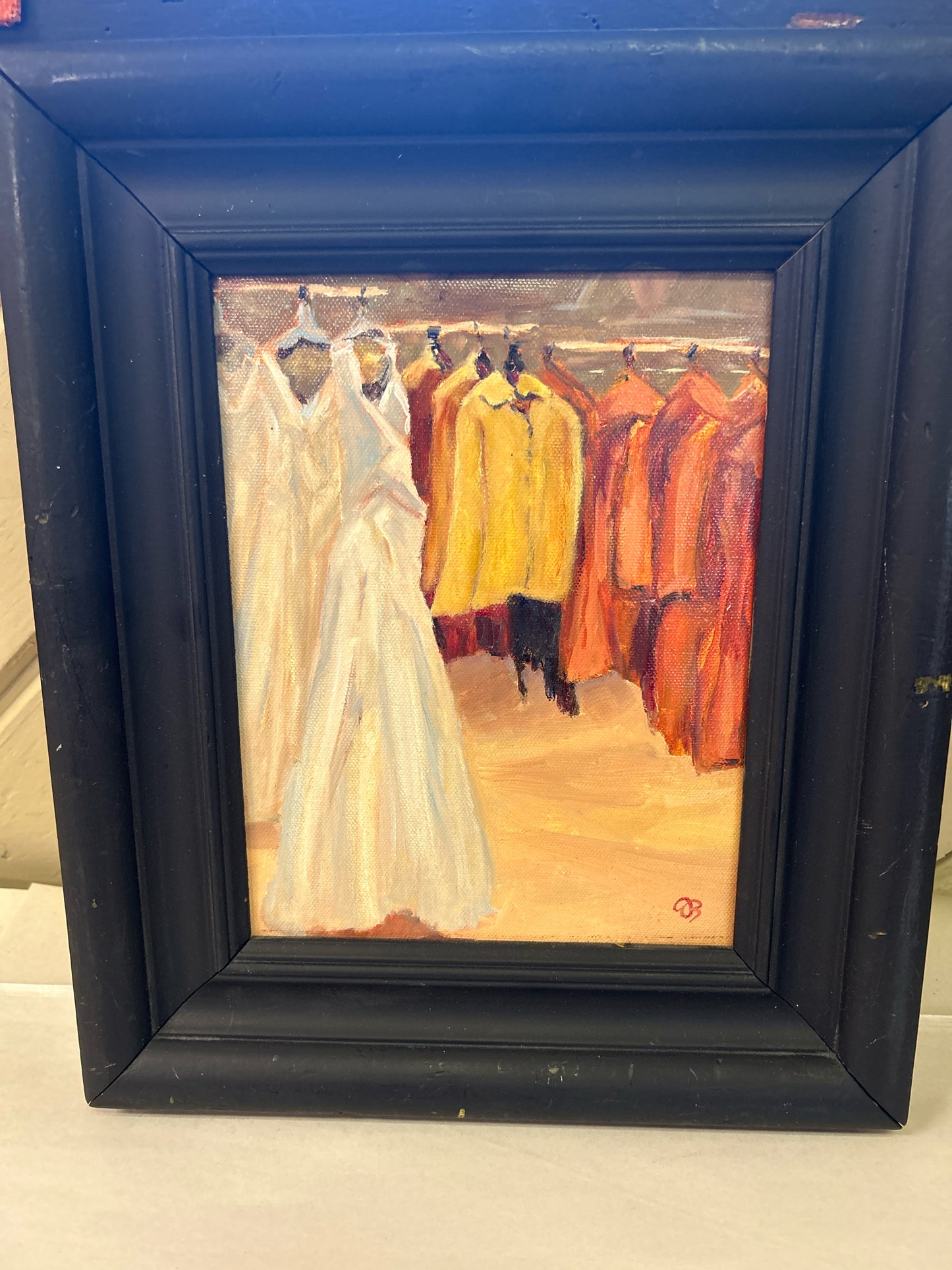 Oil Dresses in Black Frame (Local Artist Brett Framel)