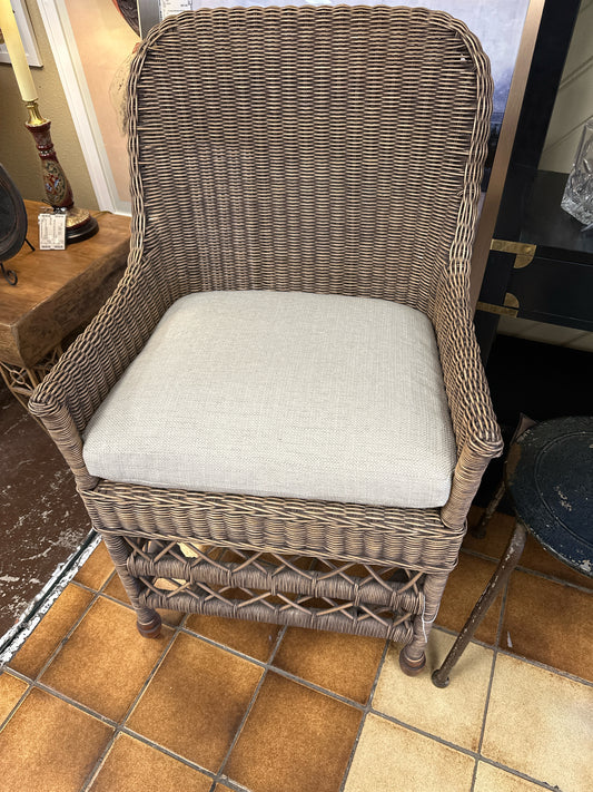 Wicker Chair w/ Cushion