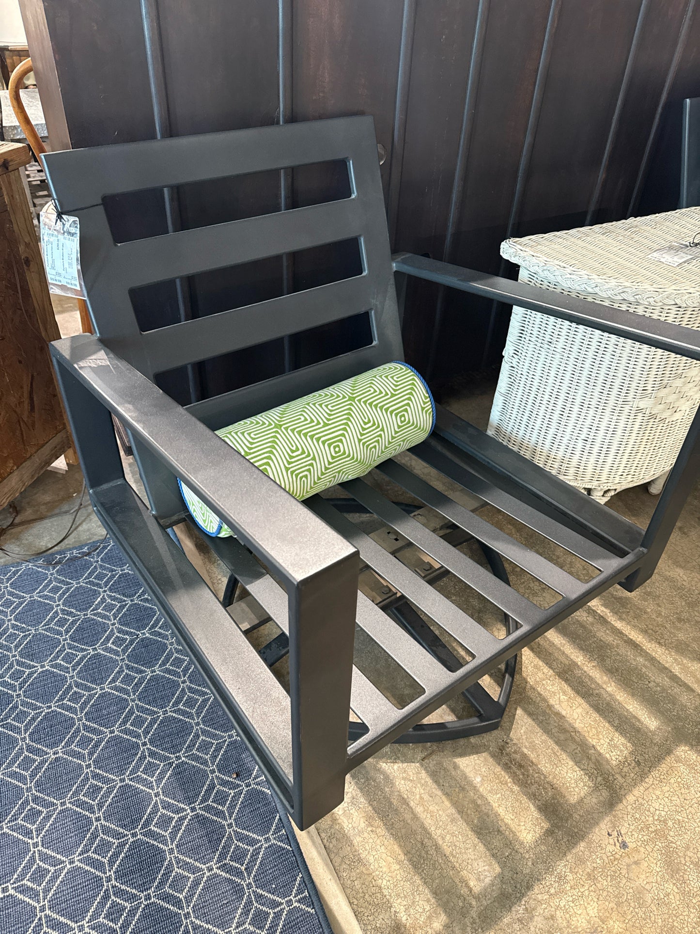 PAIR Outdoor Rocking Chairs Swivel- No Upholstery
