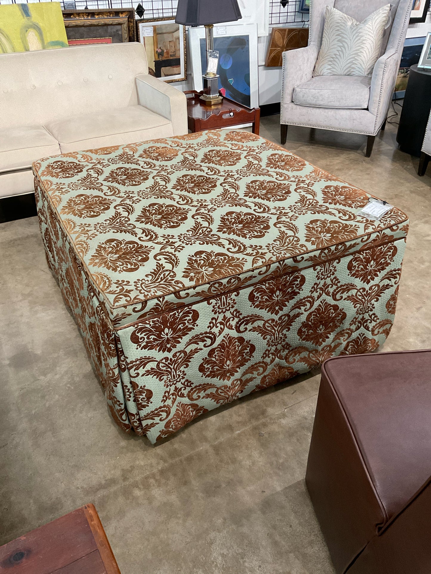 45 x 40 Custom Storage Ottoman