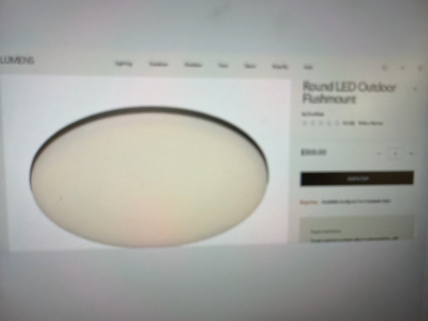 NIB Round LED Floush Mount