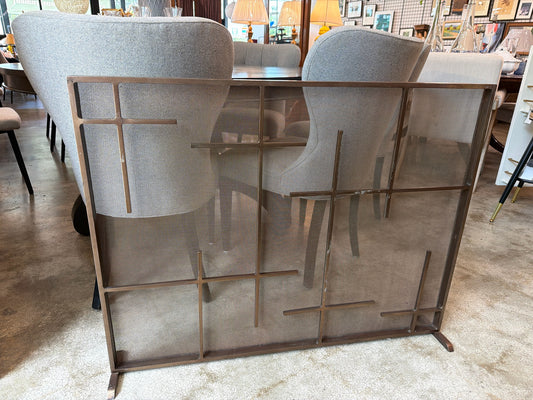Geometric Mesh Fireplace Screen 40 x 31
