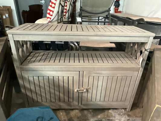 Outdoor Grey Bar Cart / Cabinet