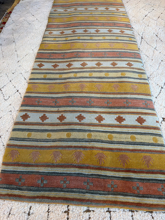 Southwest Style Runner Yellow/Blue/Rust 30 x 96