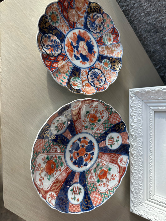 Imari Charger Plates, Set of 2 - Japan