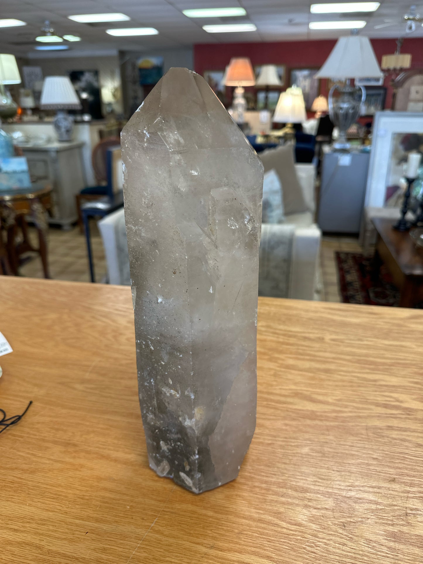 Smoky Quartz Crystal 14.5" h