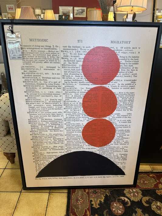Methodic Migratory Wall Art in Black Frame 32 x 42