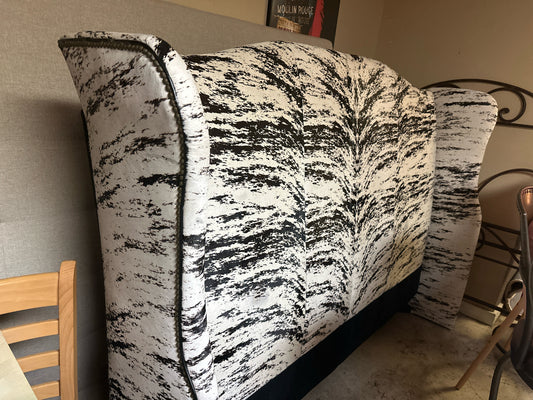 Old Hickory Tannery Hair-on-Hide King Headboard
