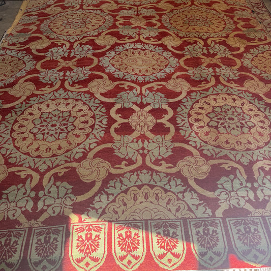 8 x 10 Rust/Blue/Tan Rug