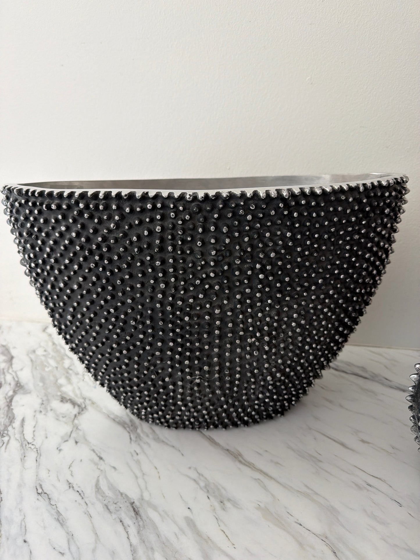 Gunmetal "Jack" Vase Heavily Textured-Large