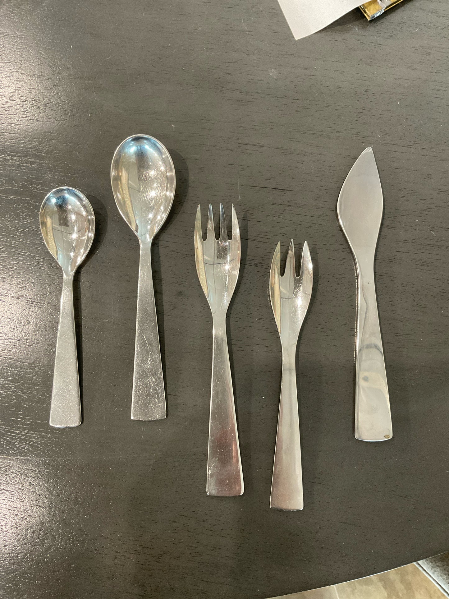 SET Italian Gio Ponti Modernist Flatware 'Bear' for 8 w/ 4 extra Forks