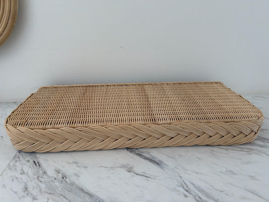 NEW Amanda Lyndroth Wicker Floating Wall Shelf
