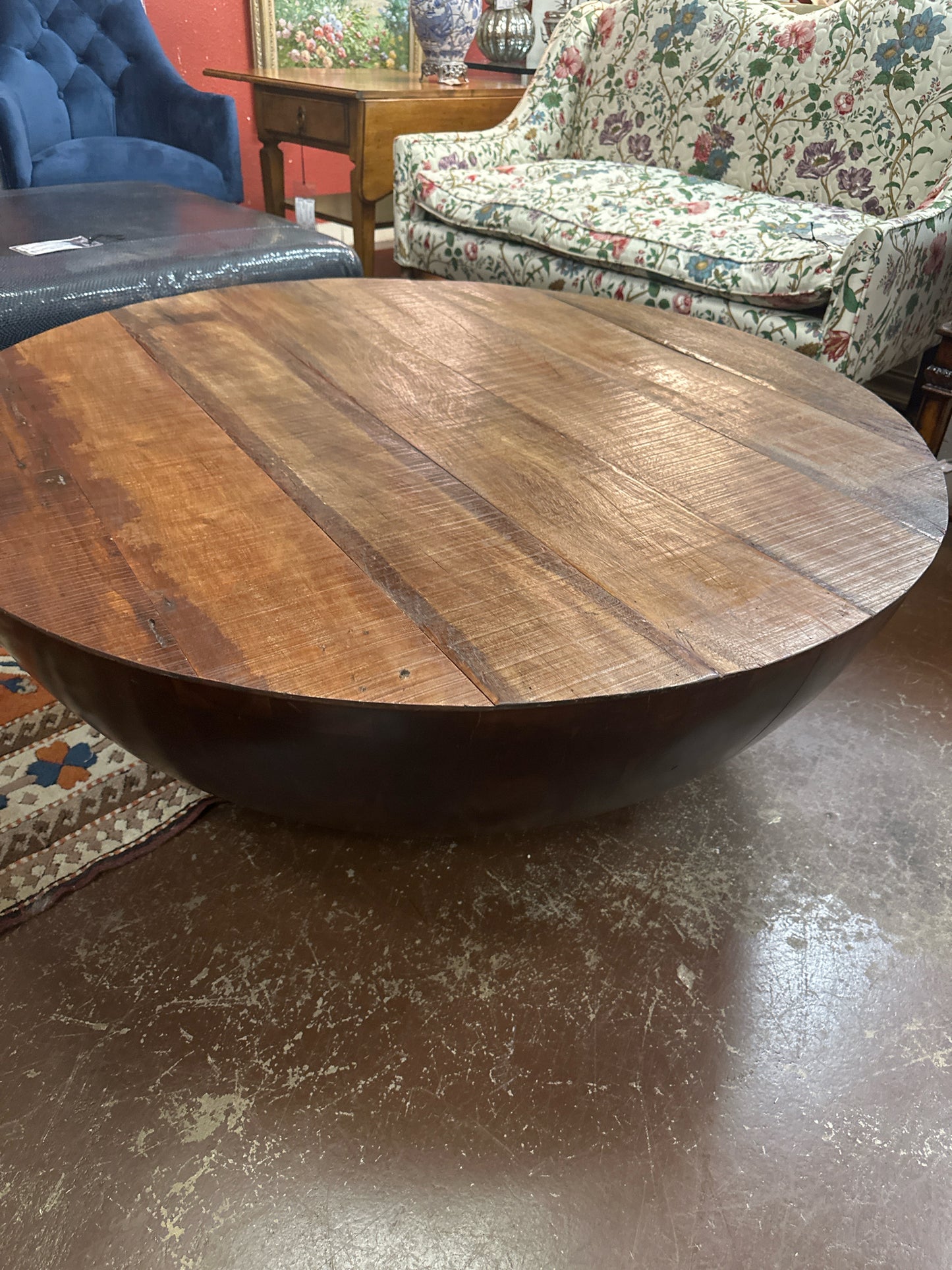 48" Round Bina Ryan Acacia Coffee Table