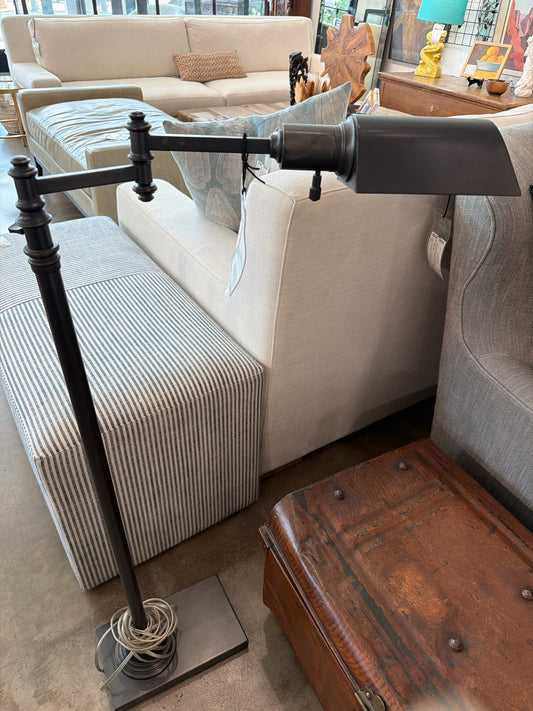 Articulating Grey Metal Floor Lamp