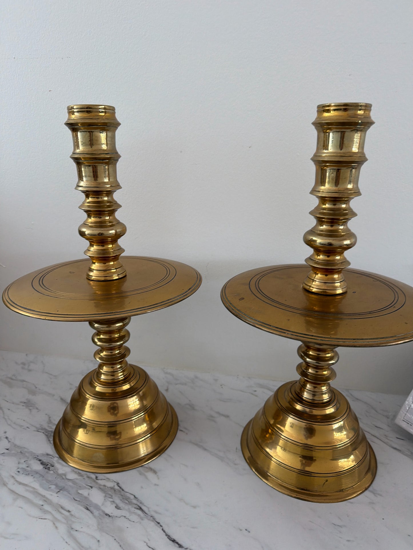 PAIR Brass Candlestick Holders