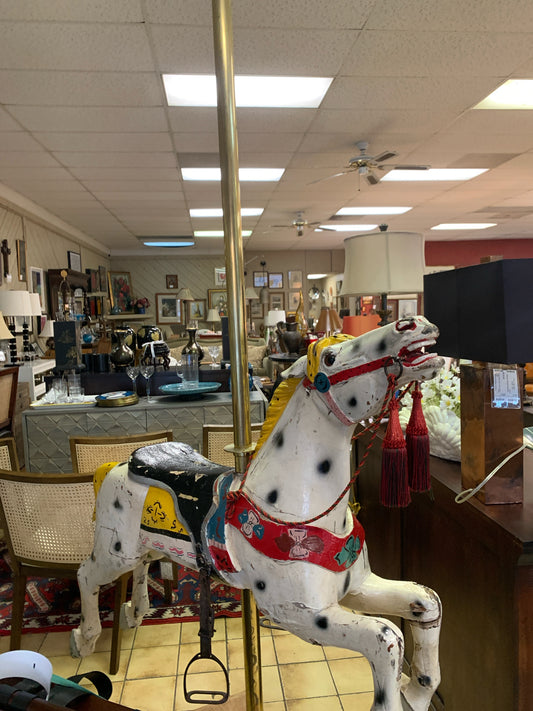 Antique Carousel Horse SPOT (Concrete Stand is 200 lbs)