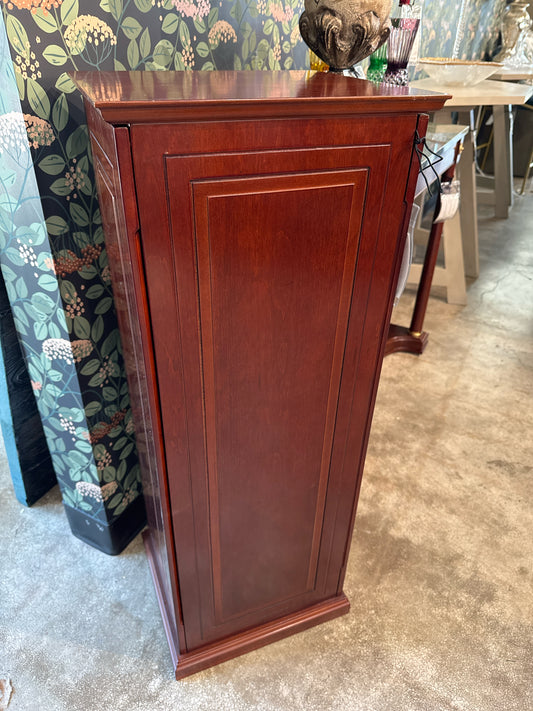 Bombay Wood Pedestal with Hidden Storage
