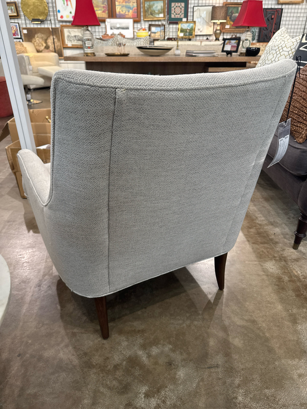 Four Hands Light Gray Upholstered Accent Chair