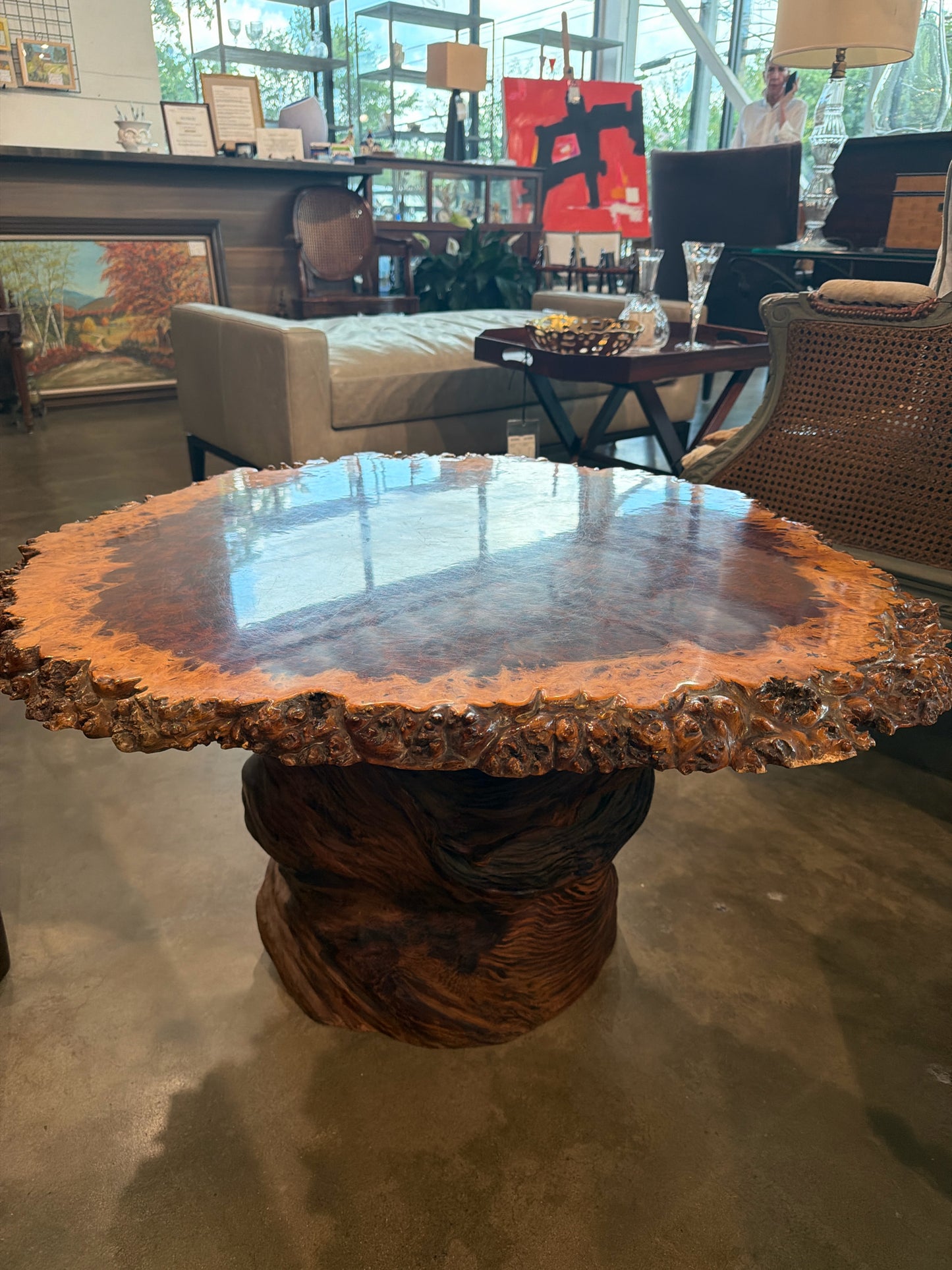 Yachidamo-Japanese Ash Coffee/Side Table from Hokkado Japan